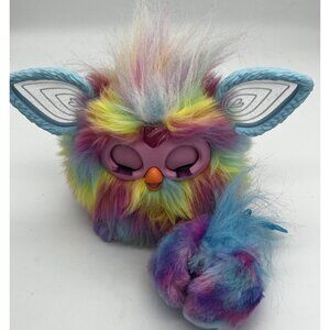 Furby & Furblet Interactive Electronic Plush Toy Rainbow Tie Dye 2023 Tested